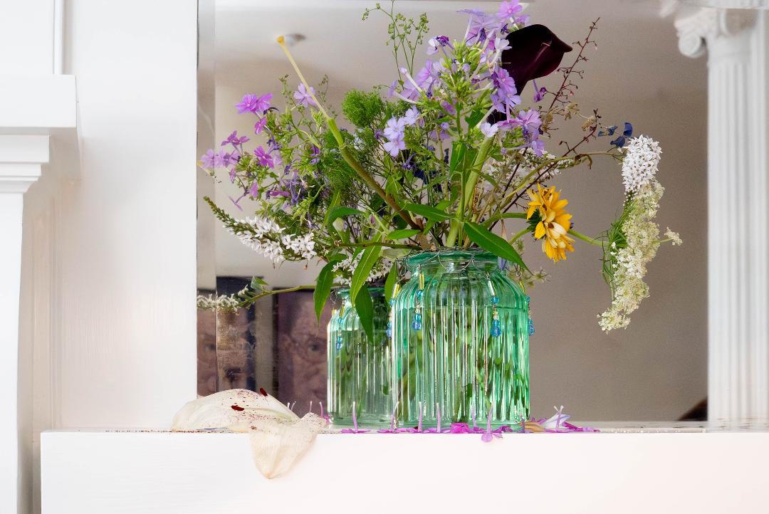 Dying Flowers on the Mantel # 7 by Bollin Millner