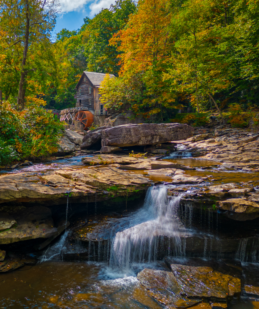 Grist Mill in Fall by Bob Benson, FPSA, EPSA