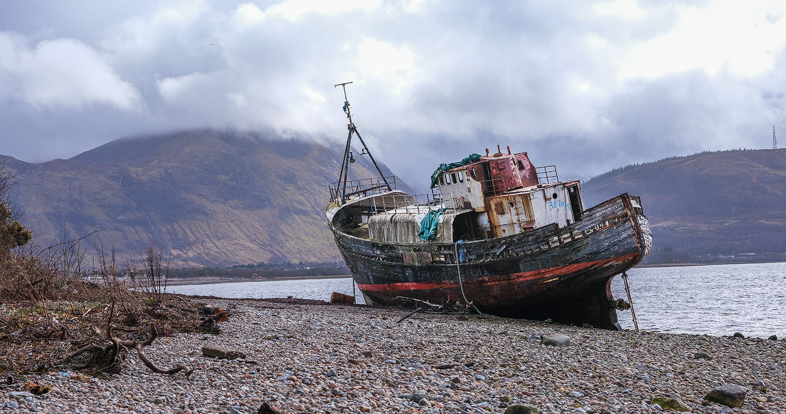 Derelict Fishing Boat  by Jon Allanson