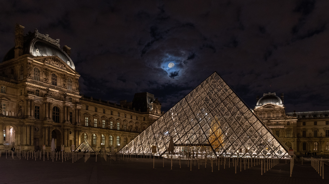 Louvre at Night by Brad Ashbrook