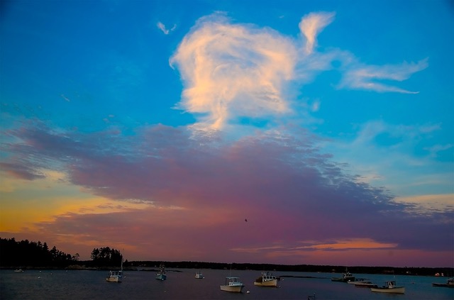 Evening Five Islands by Albert Zabin