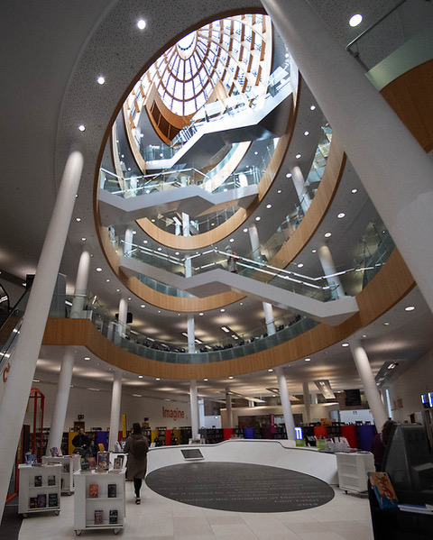 Inside Liverpool Central Library Extension by Jon Allanson