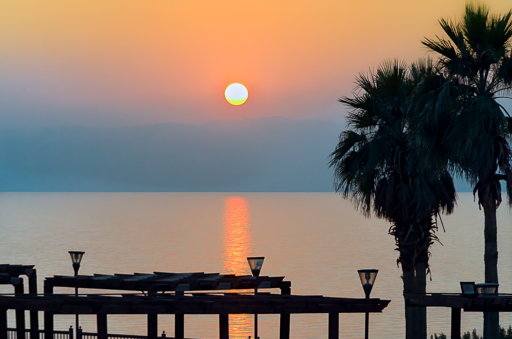 Sunset at Dead Sea by Rizwan Choudhry