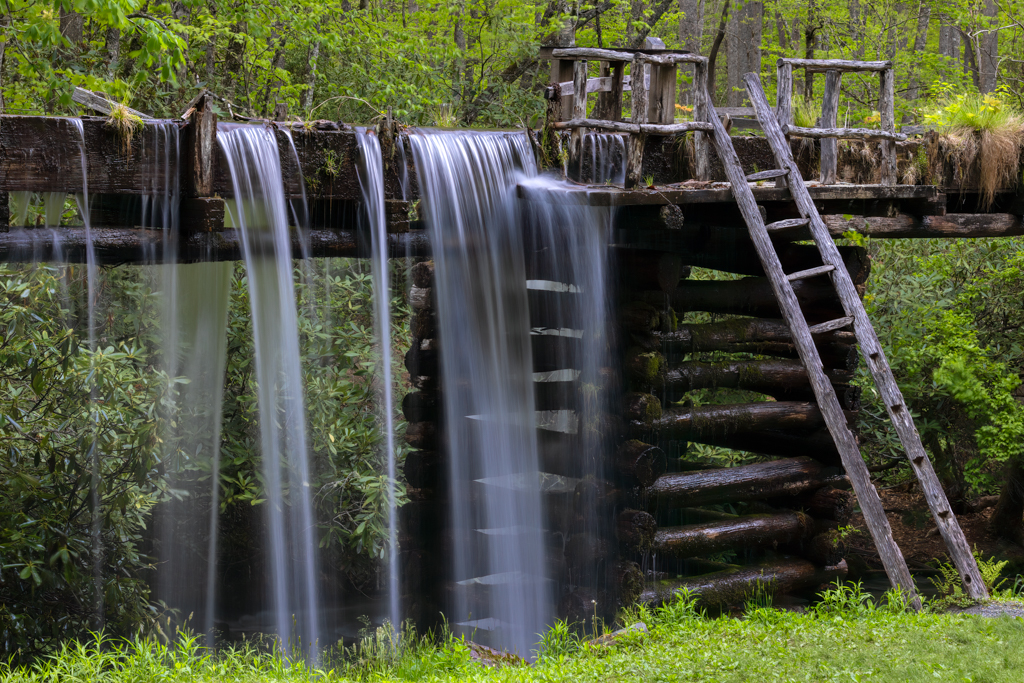 Waterfall at Mingus Mill by Deborah Milburn