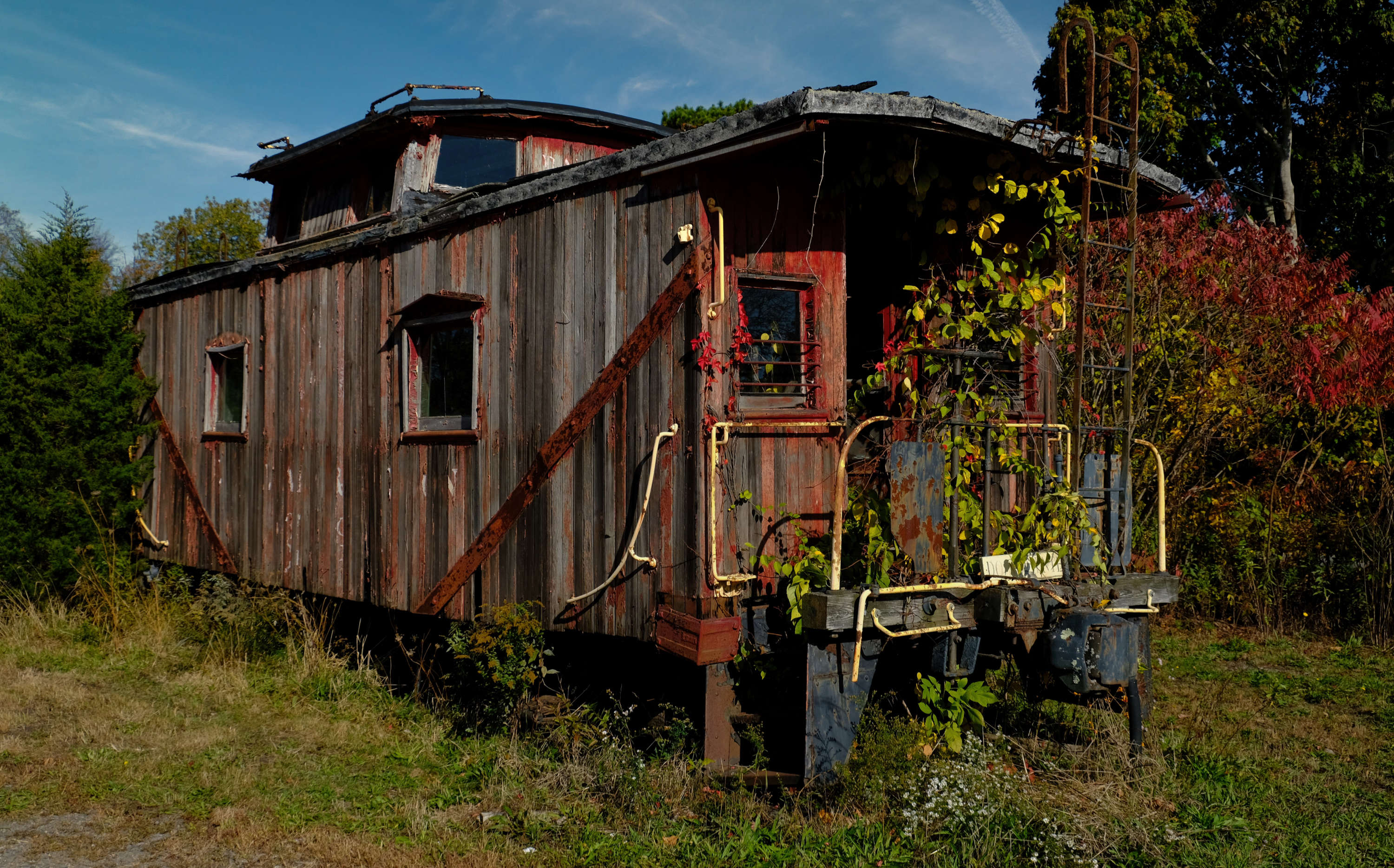 Abandoned Caboose by Joe Kennedy