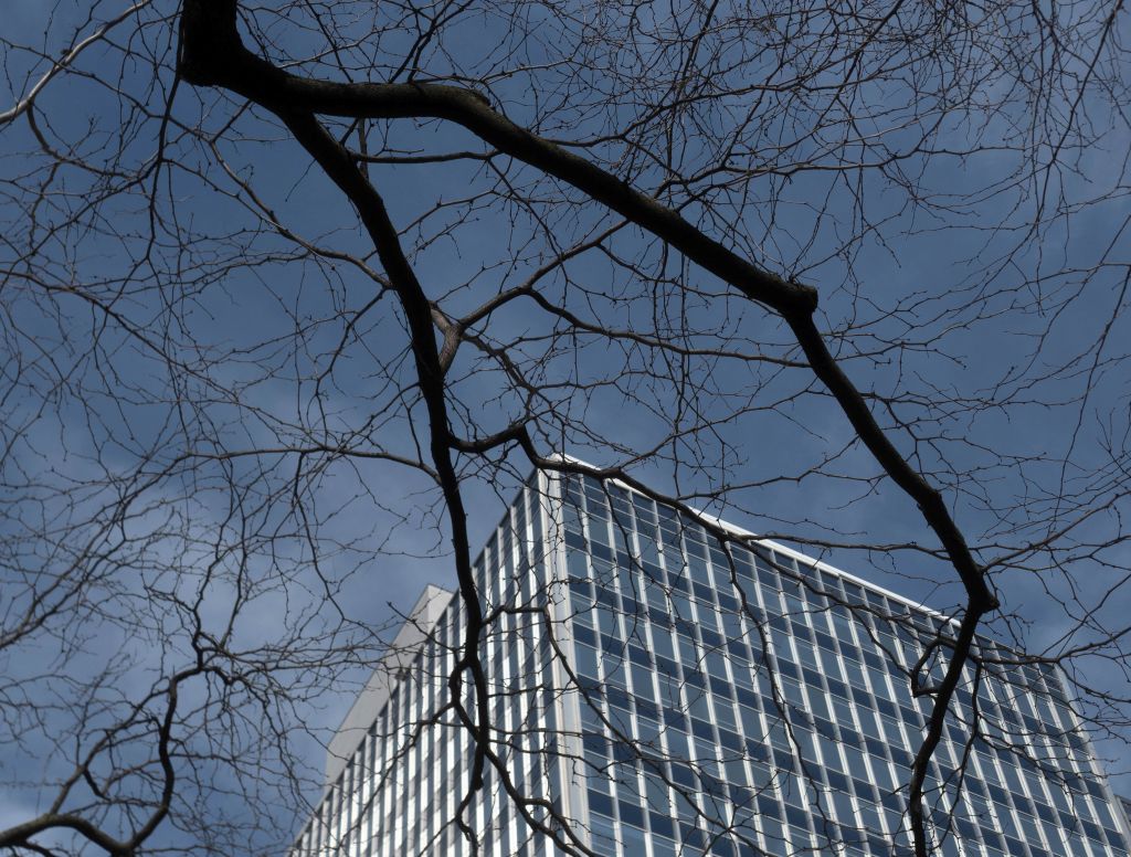 Blue Sky in Chicago by Kathy Brand