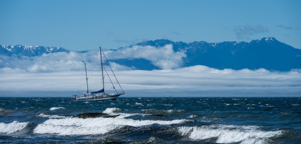  'No Sails today in the Juan de Fuca Strait'