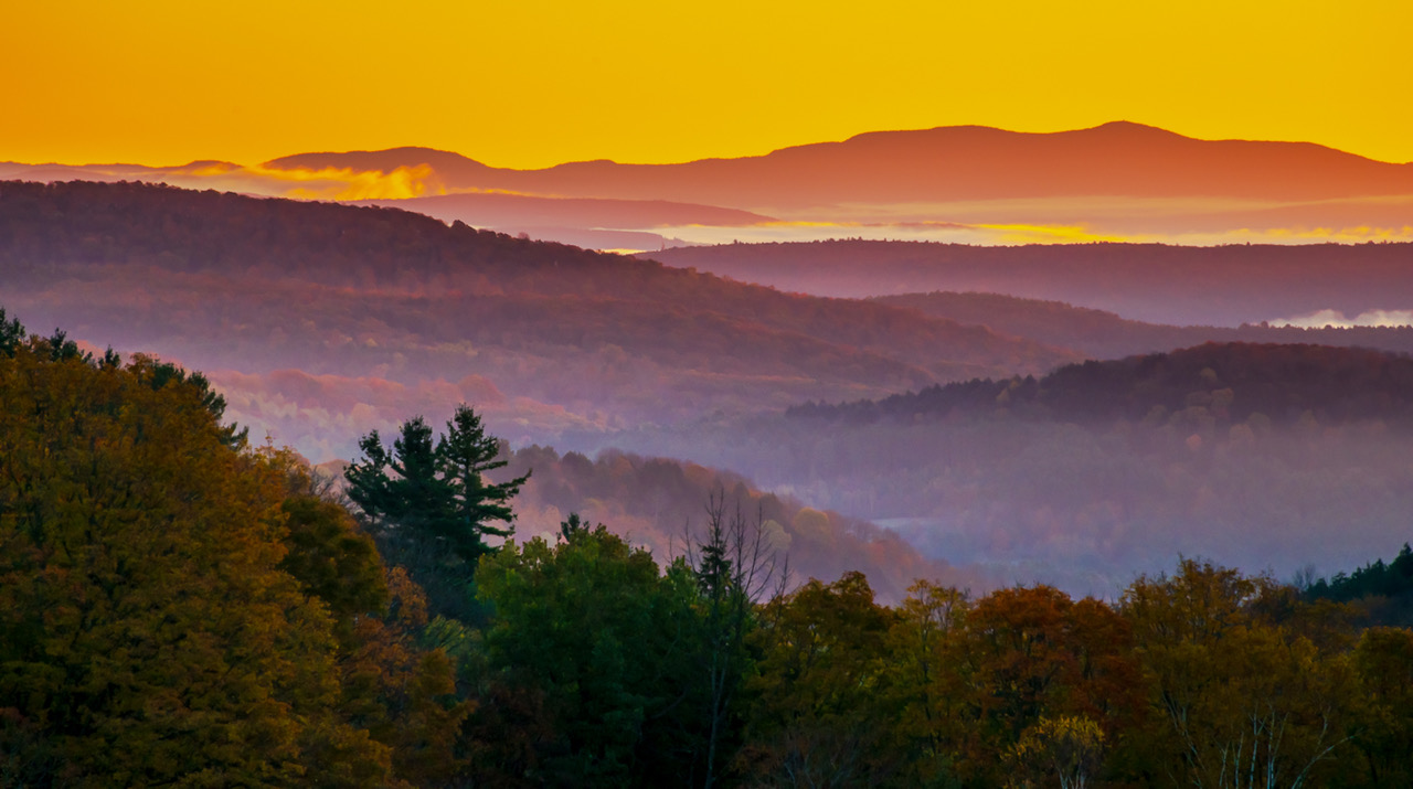 Fall Sunrise In Vermont