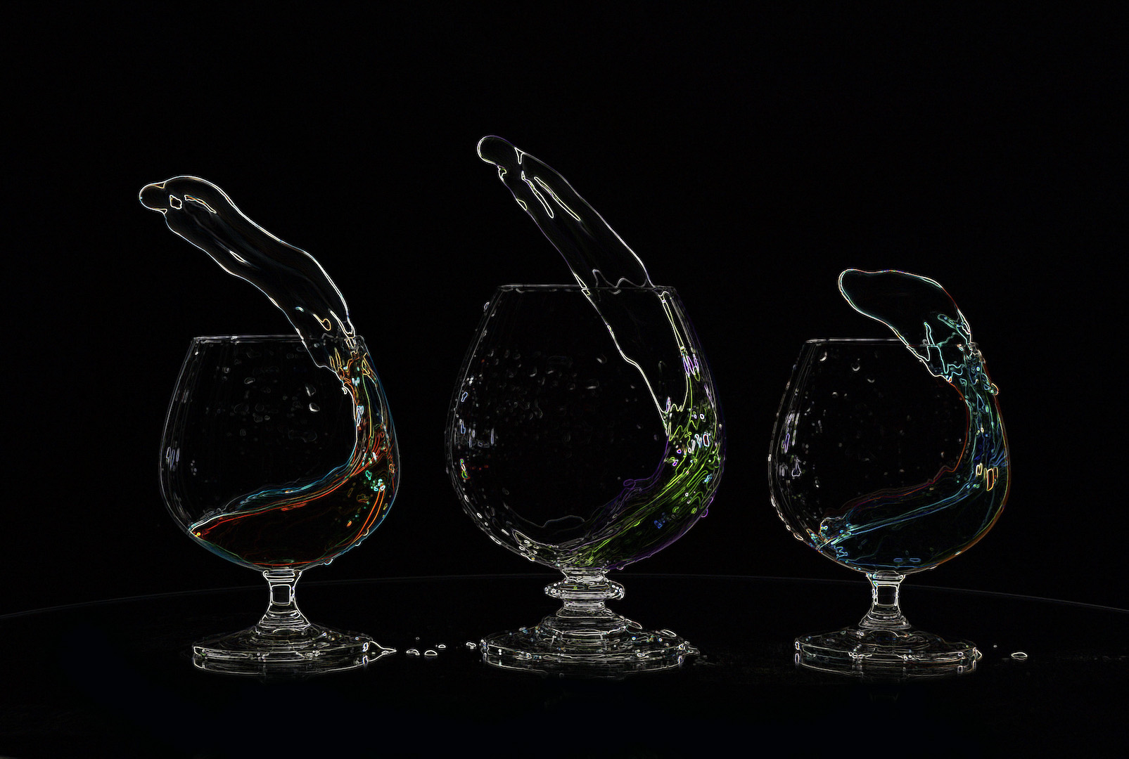  CRYSTAL WINE GLASS FLASH by Kathy Buckard