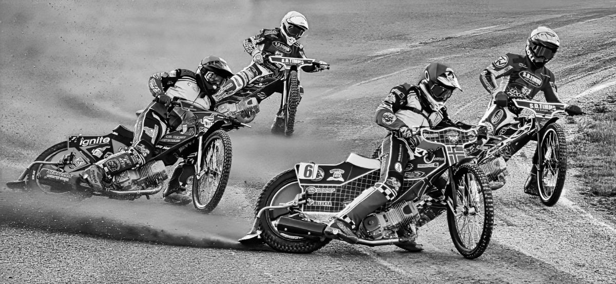 Speedway Action by Tim Sanders
