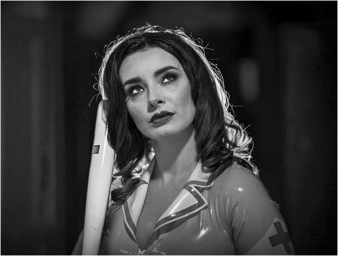 Horror movie night nurse by Ian Chantler