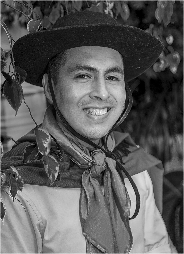 Bolivian dancer by Ian Chantler