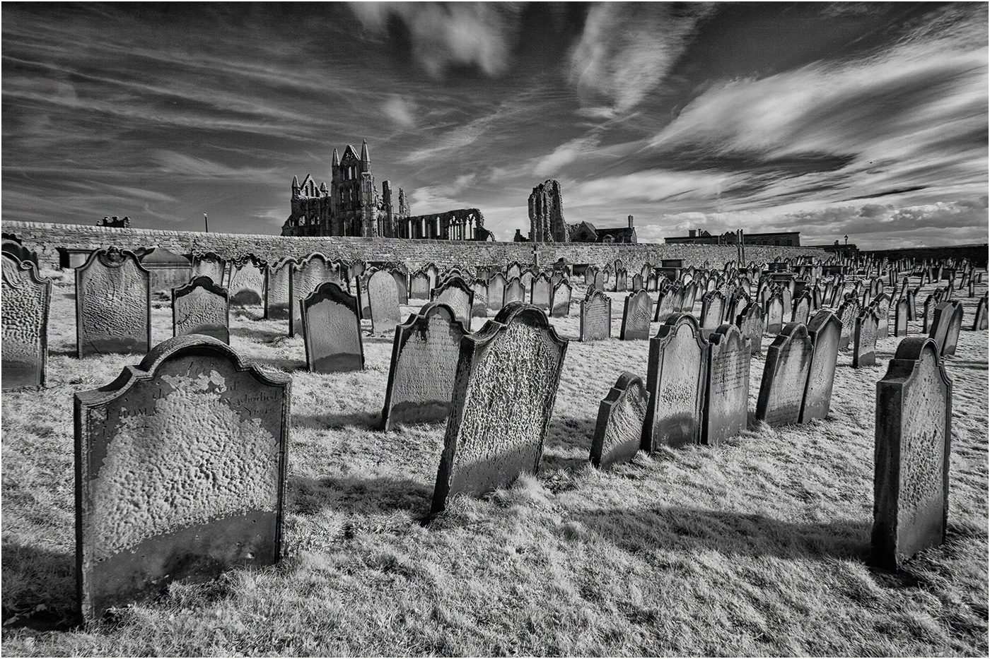 Graveyard Whitby Abbey  by Peter Clark