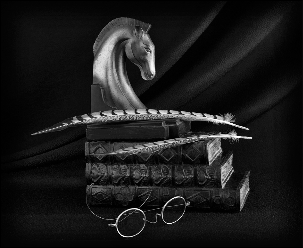 Horse - Feather by Ella Schreiber