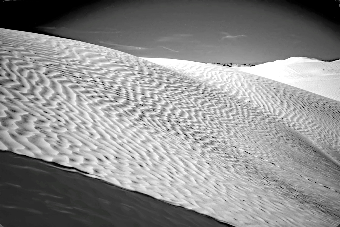 Sand dunes with ripples