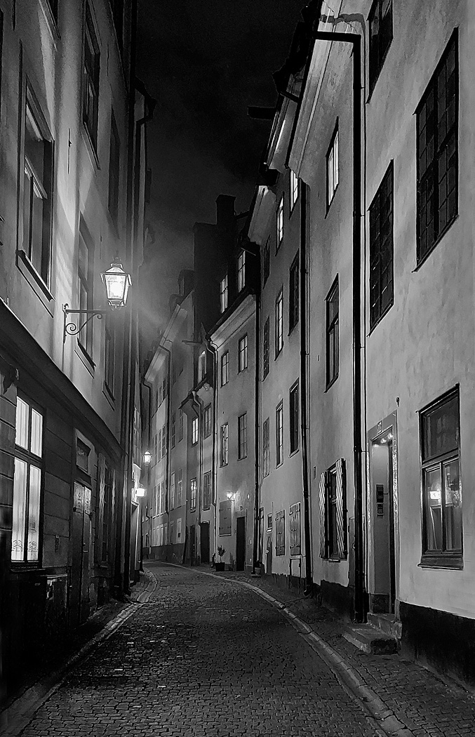 Stockholm old town street by Jennifer Doerrie