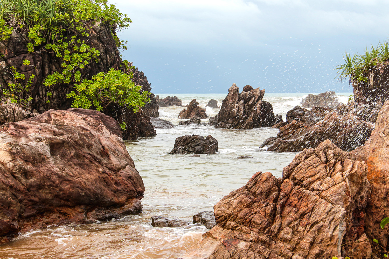 Red Granite Rocks by Arief Rahardjo