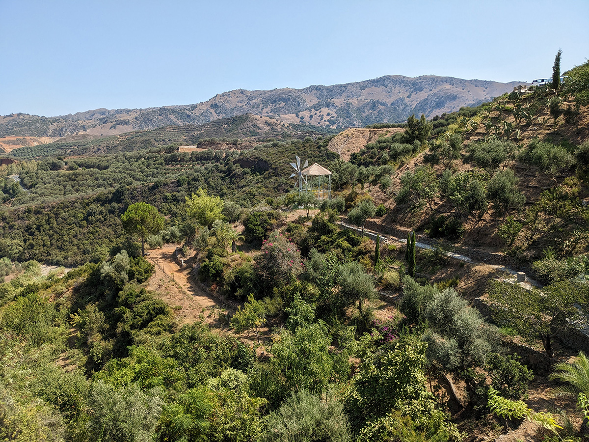 Botanical Garden and Restaurant in Crete by Marilyn Peake