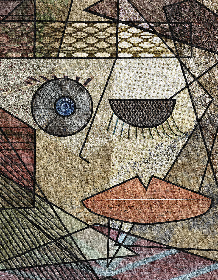 Self Portrait, ala Cubism by Jan Handman