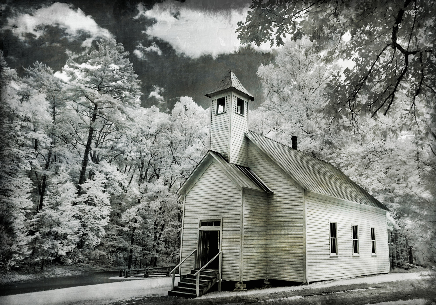Church in Cades Cove by Nelson Charette