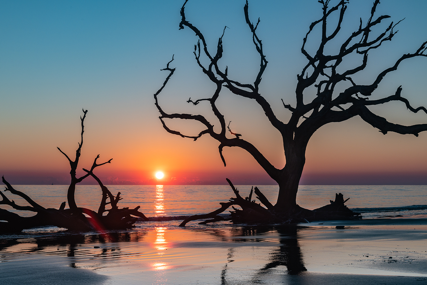 Sunrise On Jkyl Island  by Adi Ben-Senior