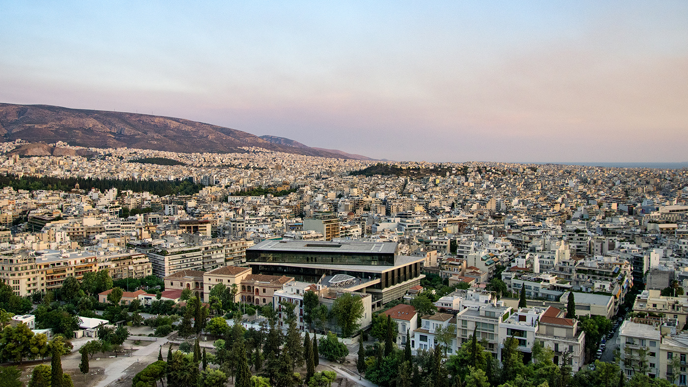 Athens from the Acropolis by Bill Peake