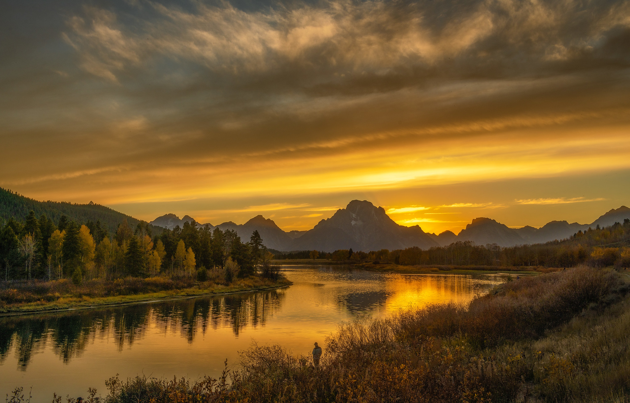 Sunset at Grand Teton National Park by Peter Cheung