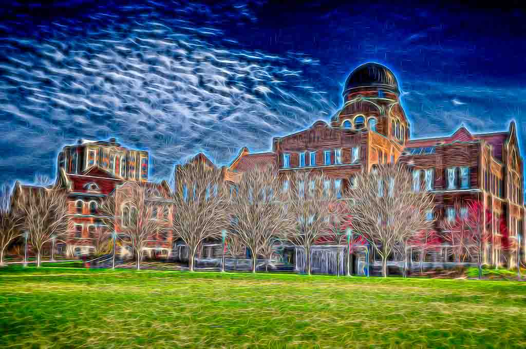 Loyola University buildings by Howard Frank