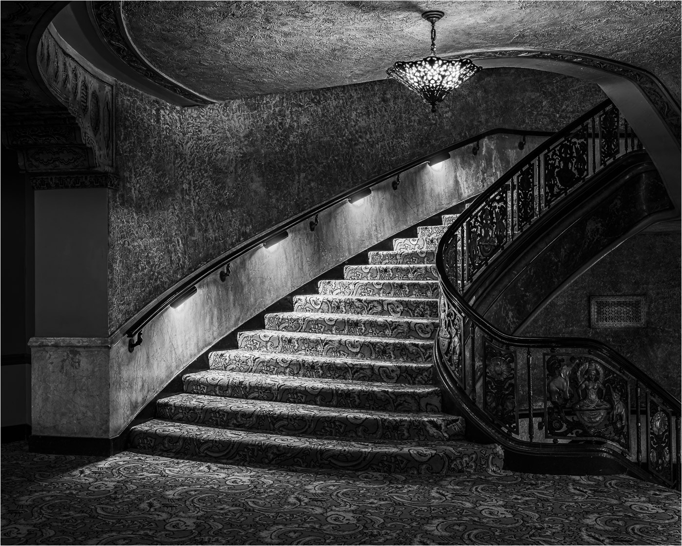 Fox Theater Staircase by Bob Rickert