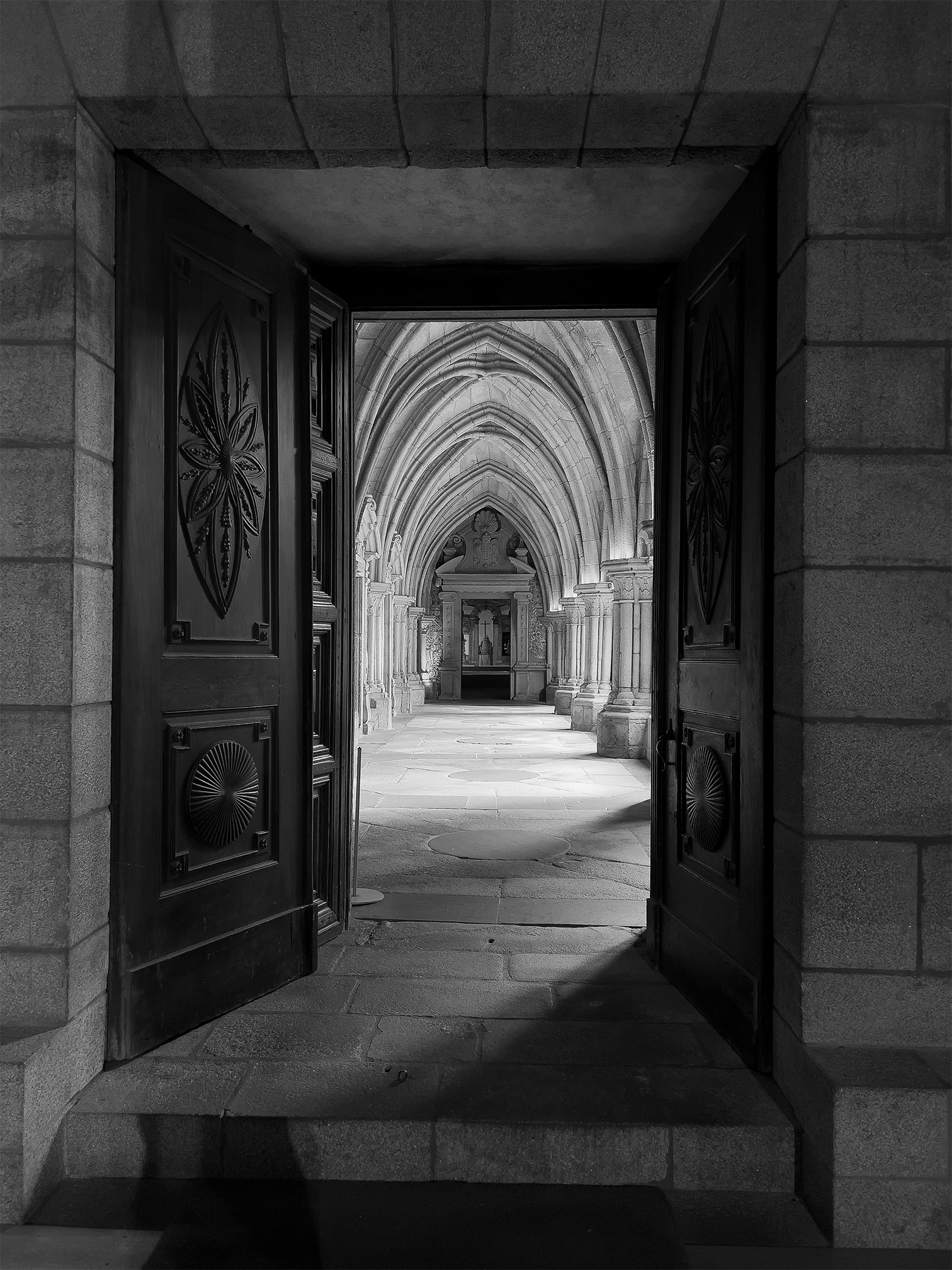 Porto Cathedral Archway by Mary Ann Carrasco
