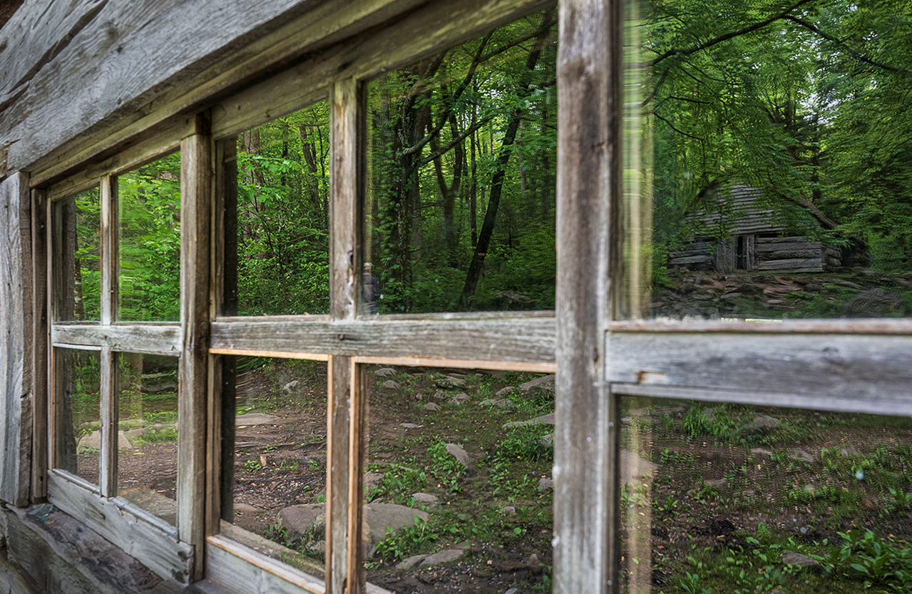 Ogle Cabin Reflections by Shari Garnsey