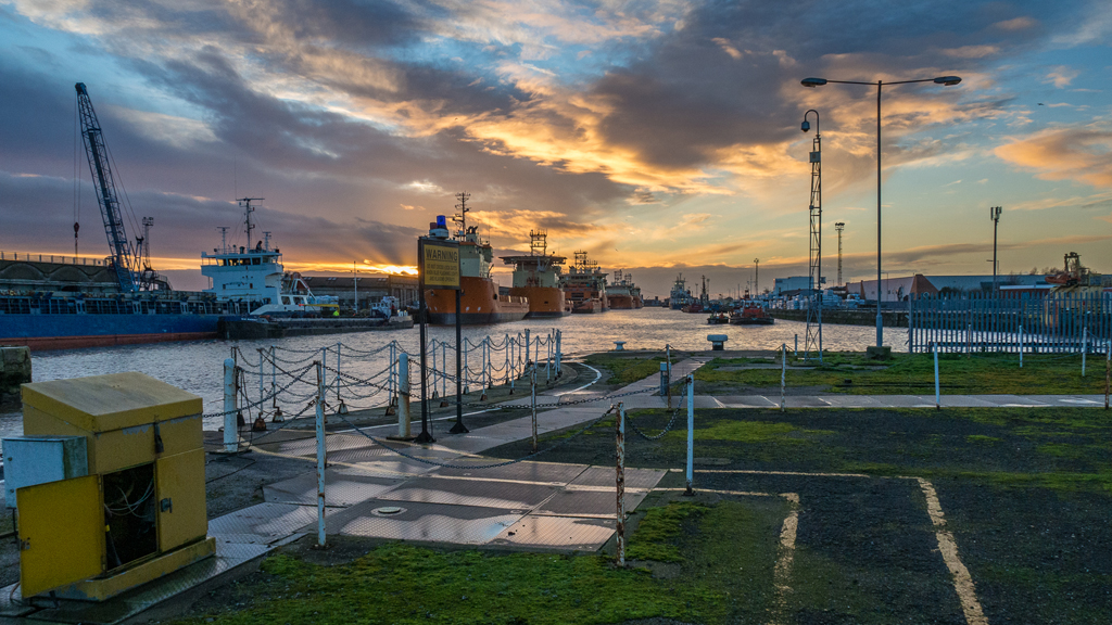 Albert Dock Sunset  by Andrew Hersom, APSA, EPSA, EFIAP