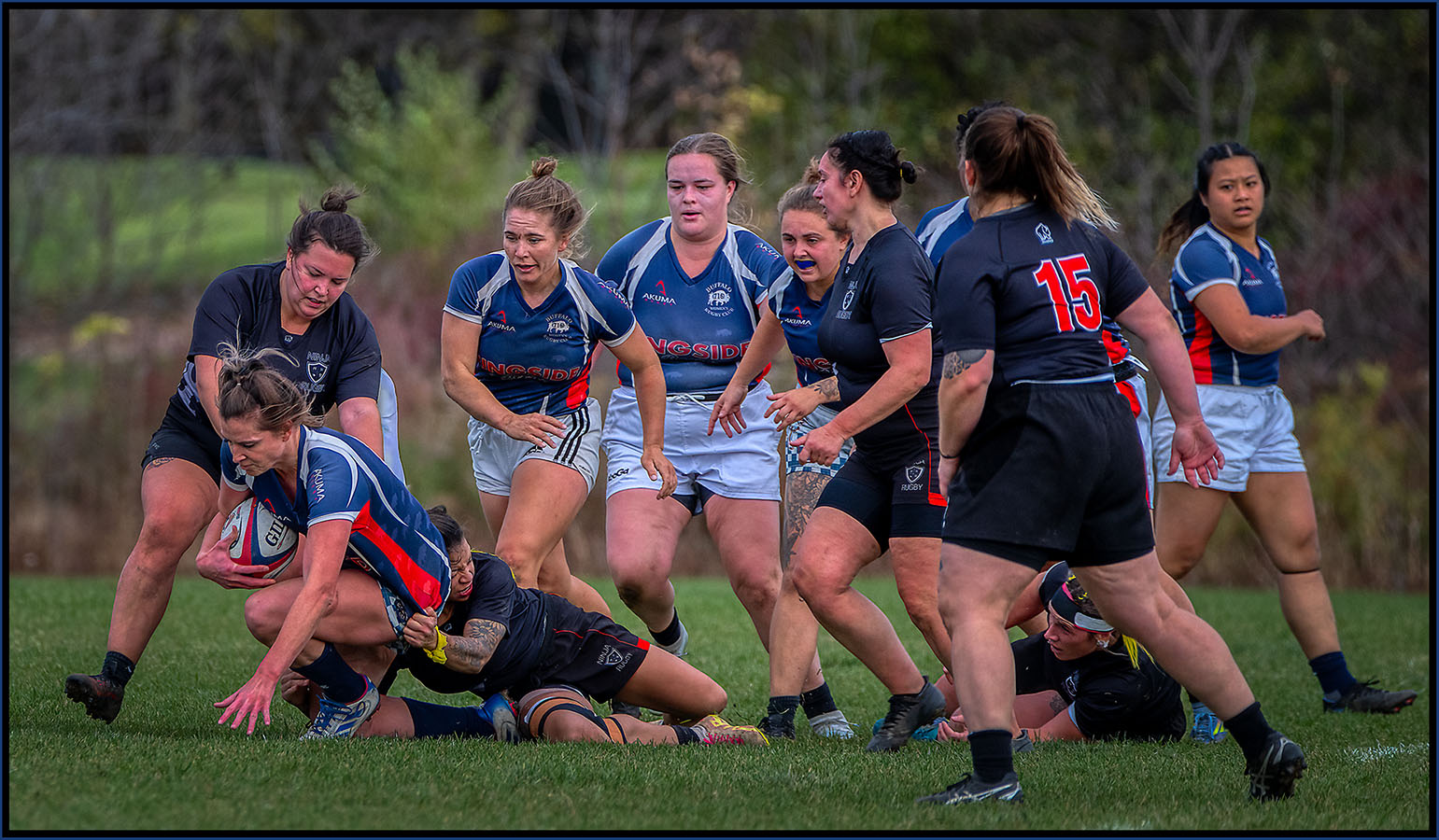 Rugby match by Charles Bartolotta