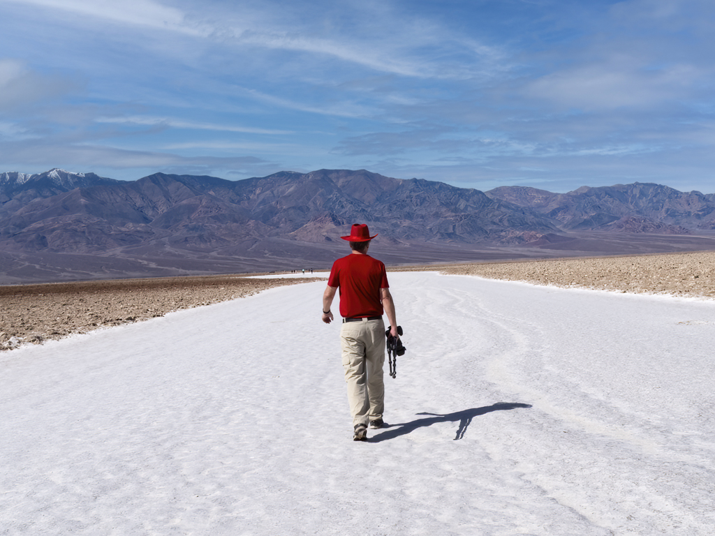 A Photographer at Badwater Basin