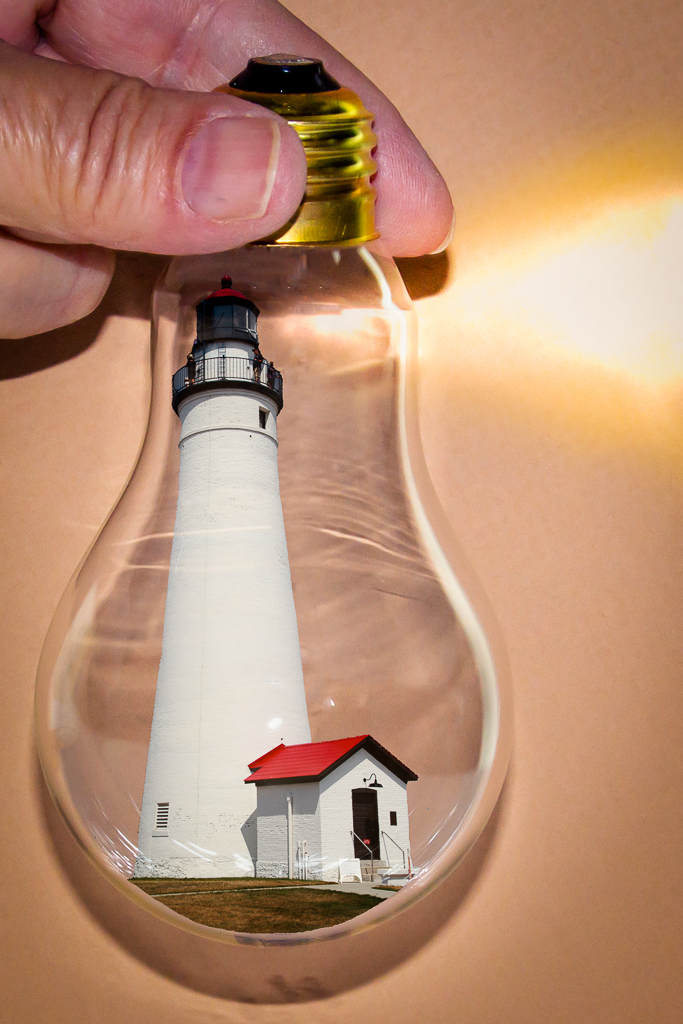 Lightbulb Lighthouse by Bruce Michelotti