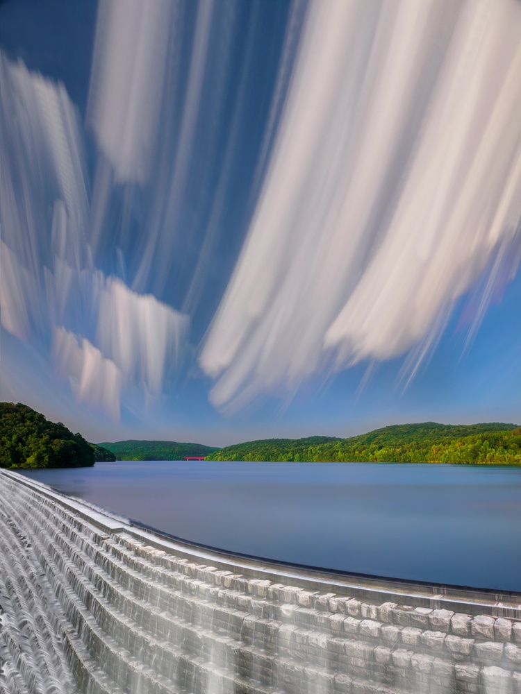 Waterfalls with Cloud Stacking by Lisa Cuchara