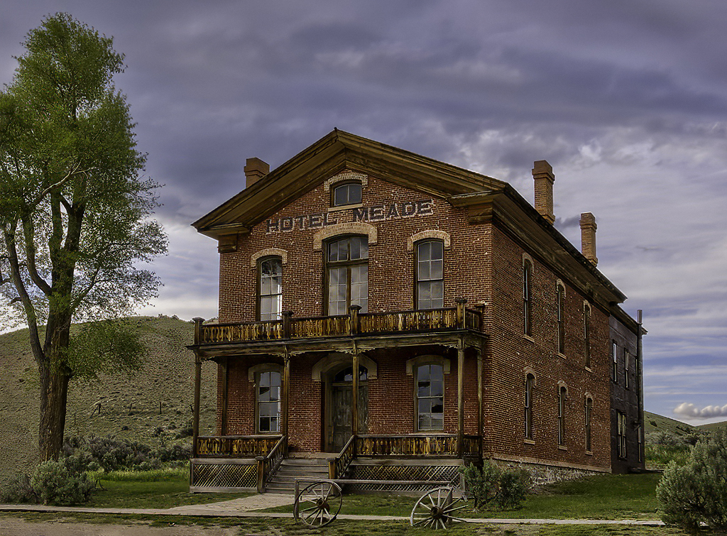 Hotel Meade at Bannack City Ghost Town by Max Burke