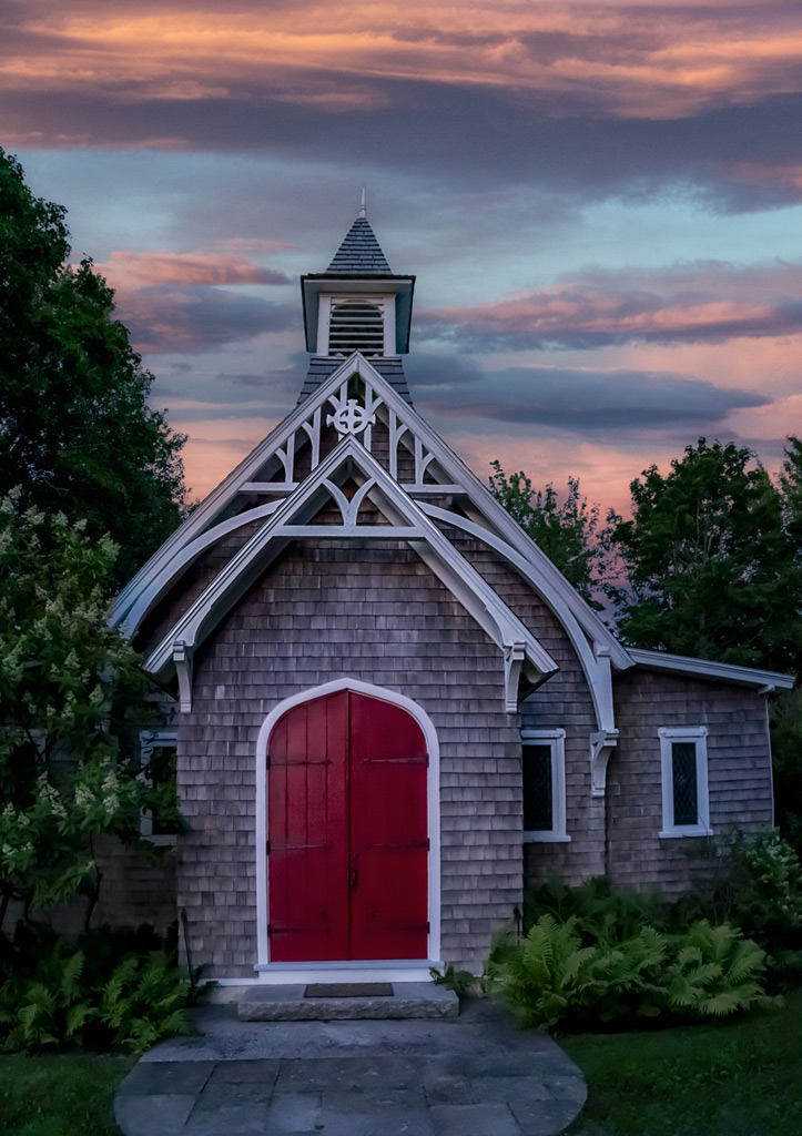 Chapel at Sunset by Lisa Cuchara