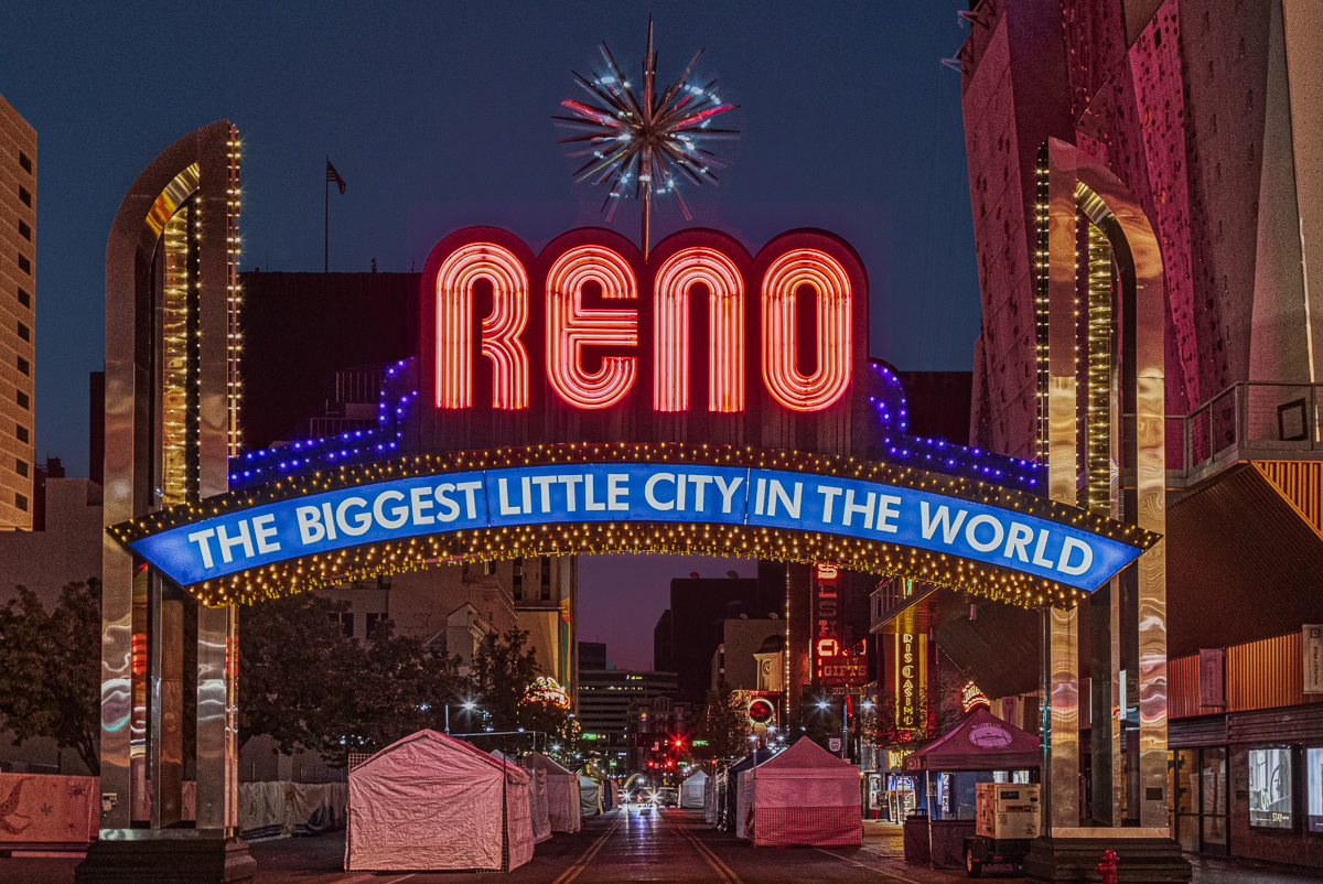 Reno Sign by Don Poulton