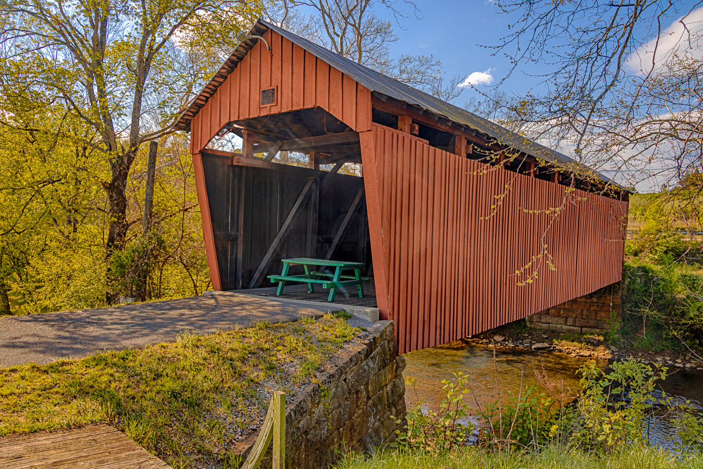 Simpson's Creek Covered Bridge by Don Poulton