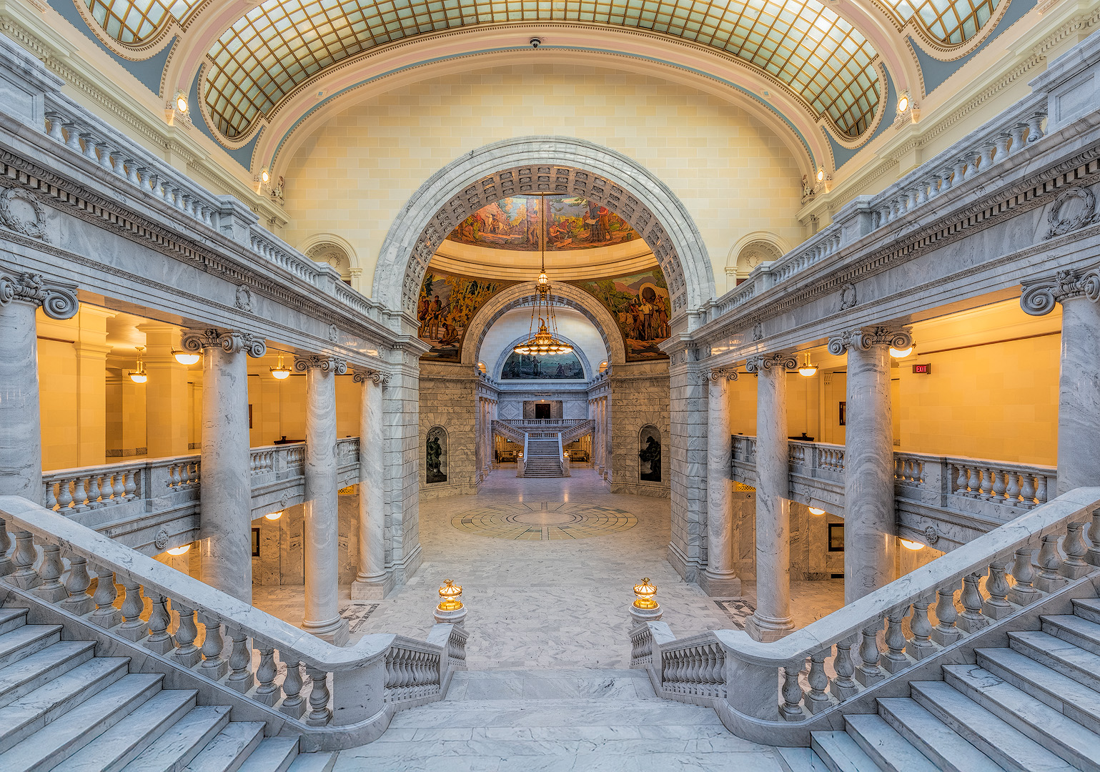 Utah Statehouse Hall by Rick Cloran