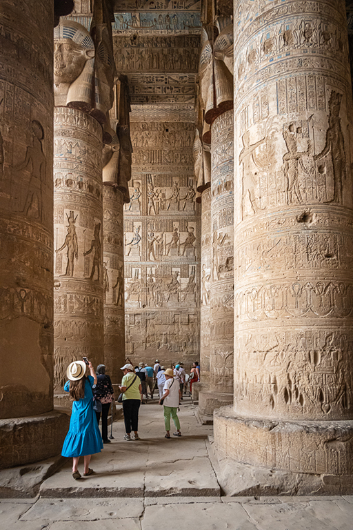 Viewing the Ancient Temple. by Phyllis Peterson