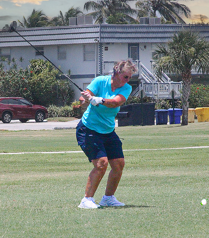 GOLFING by Bev Caine