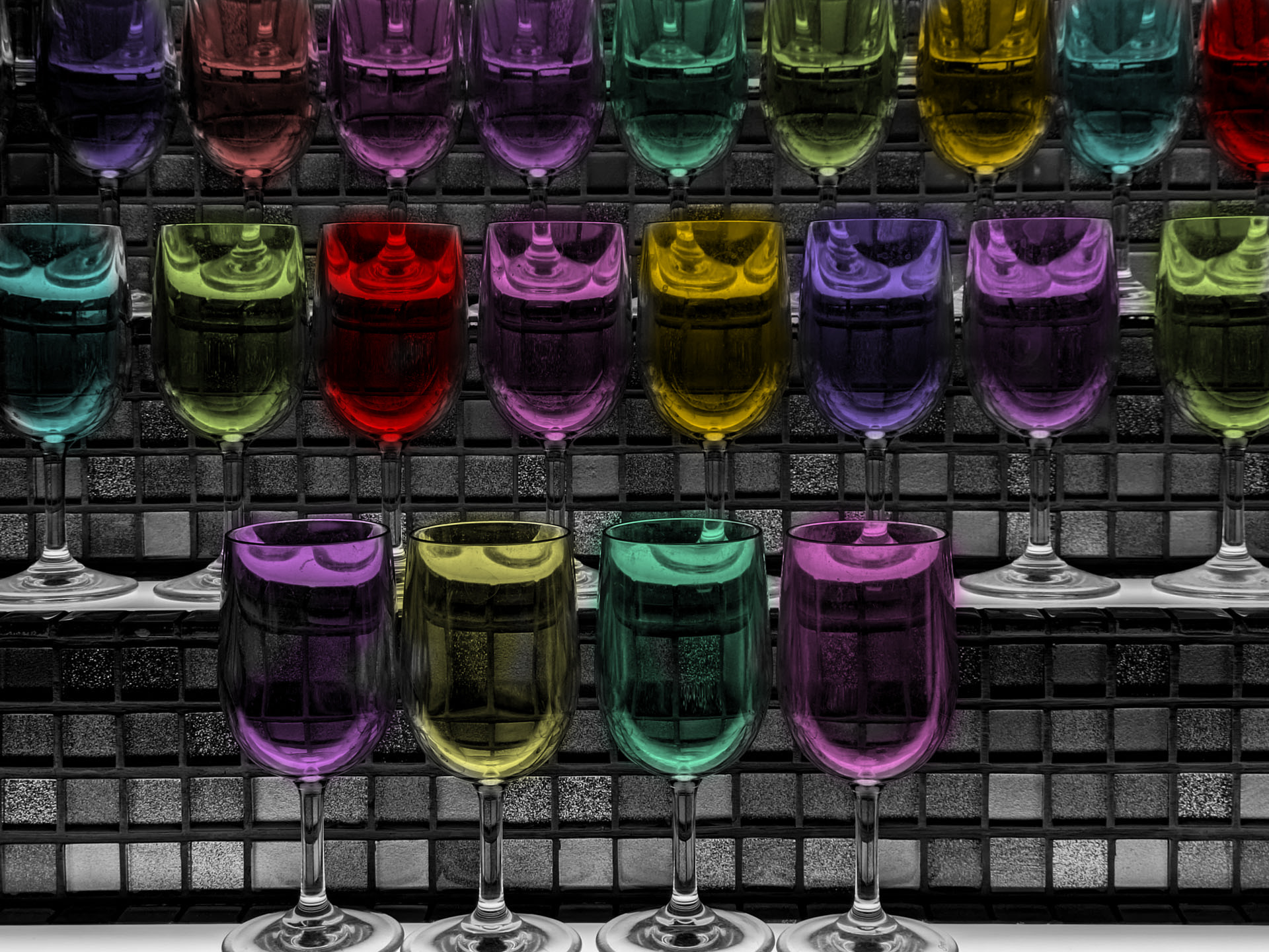 WINE GLASSES by Stewart Savage