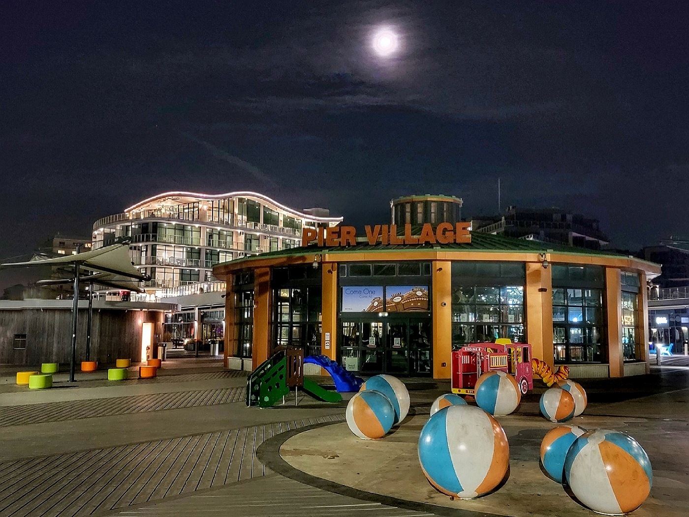 Boardwalk at Night by Lynne Royce