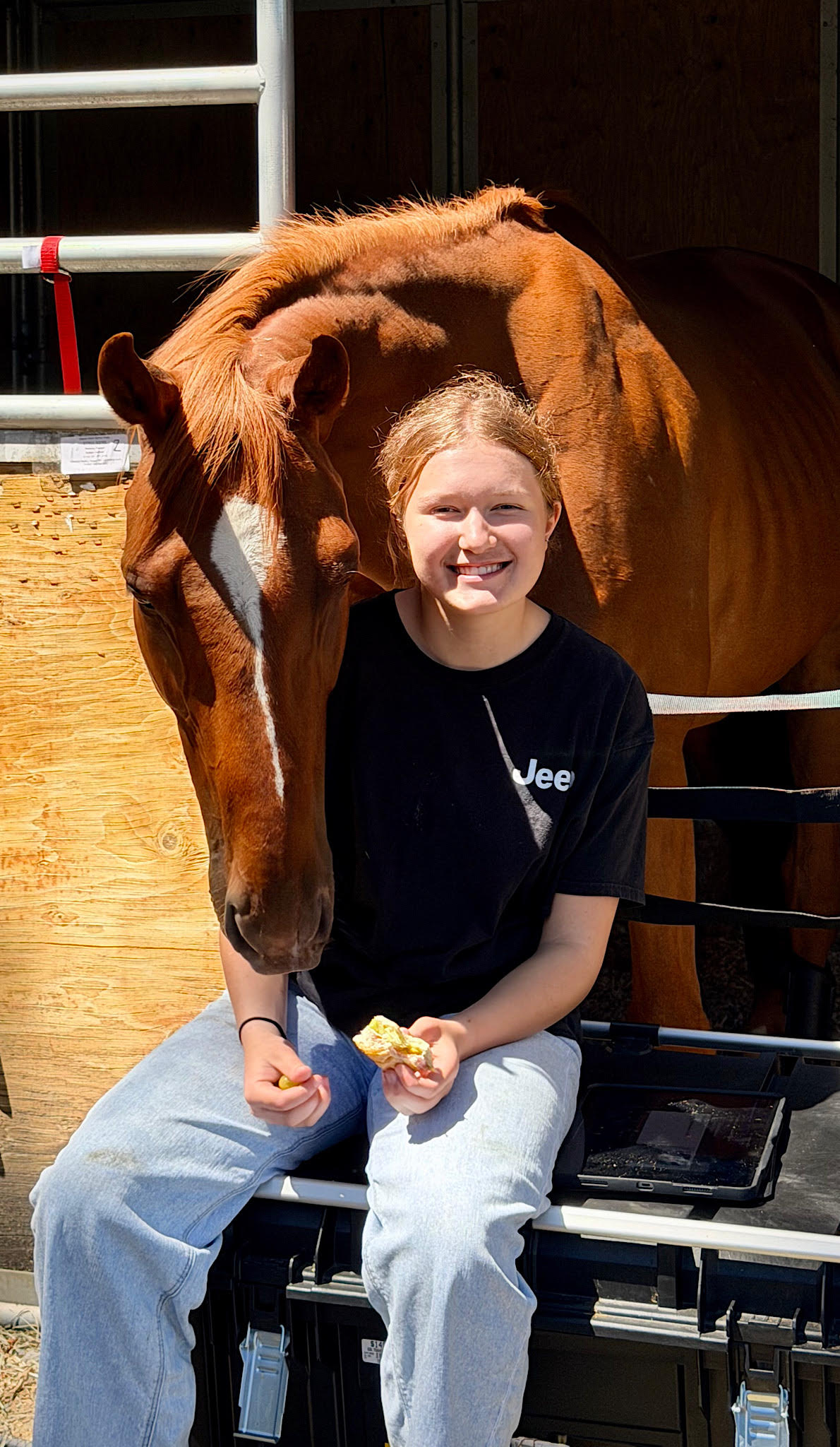 A Girl and Her Horse by Pamela Hoaglund