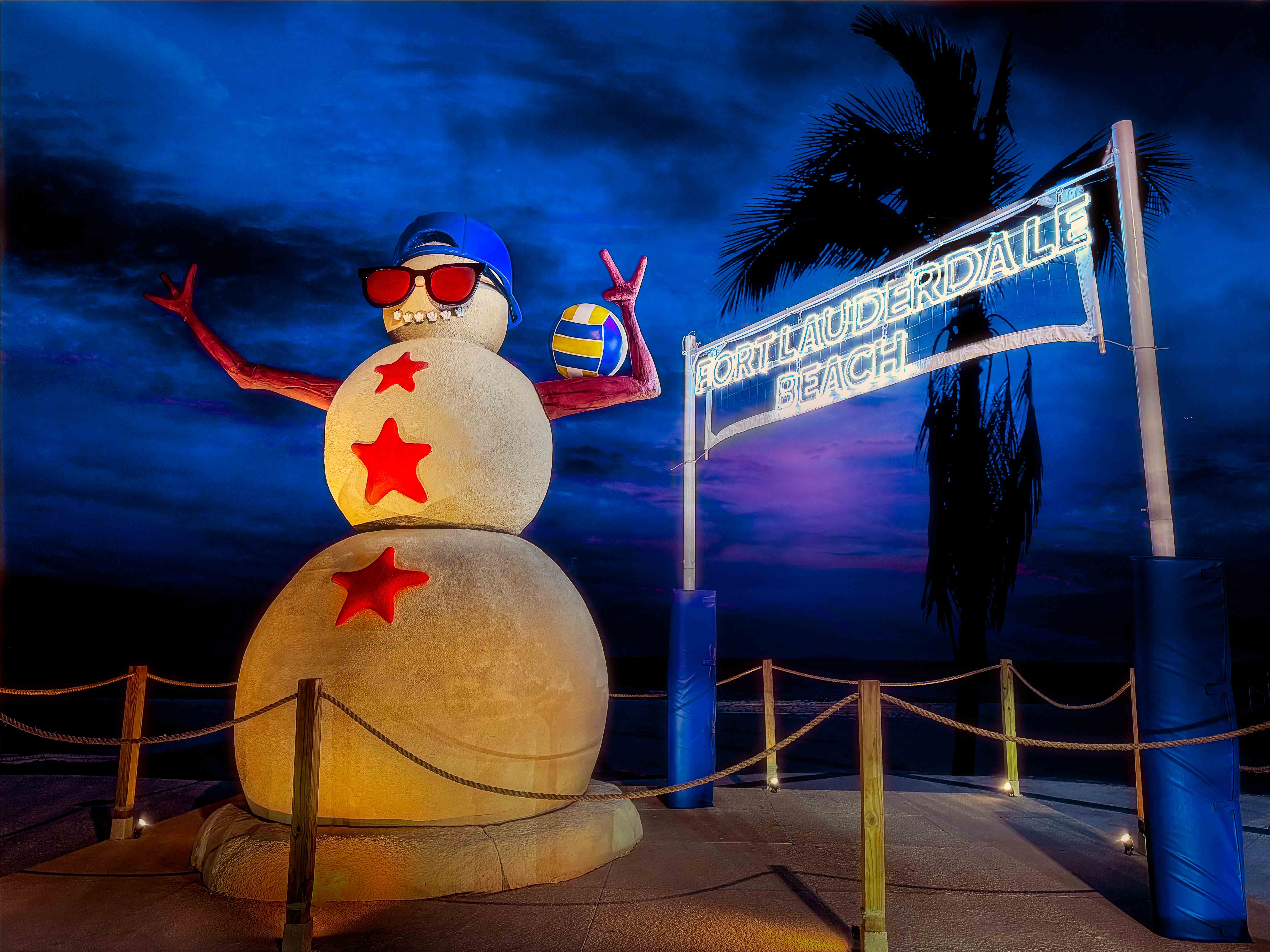 Olas the Beach Snowman by Matt Conti