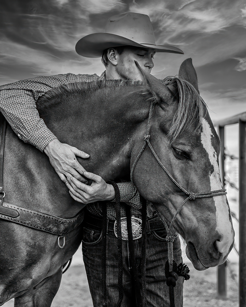 Man and Horse by Lori Azevedo