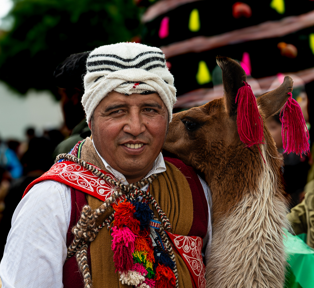 A Man and his Lama by Pauline Jaffe