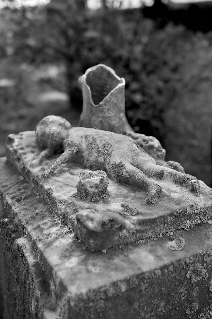 Old Grave Topper of a Small Child by Rick Taft